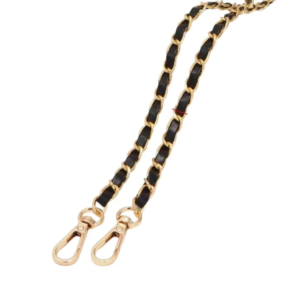 Crossbody 47’ Gold  Tone & Leather Chain - Picture 2 of 2